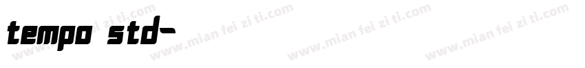 tempo std字体转换
